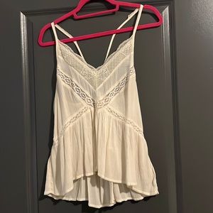 American eagle size small cream tank top